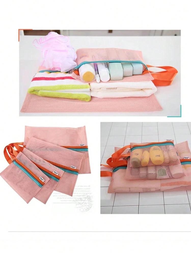 4Pcs/set Portable Travel Storage Bag Set,Toiletries,Lingerie Hanging Storage Bag,Multi Functional Travel Storage Bag