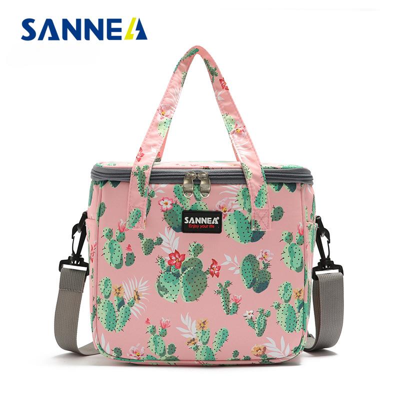 

Изоляционная сумка Оксфорд, портативная сумка-бенто для пикника, сумка для холодного хранения грудного молока, полиэтиленовая пленка, сумка для свежего обеда, сумка через плечо 24*20*15cm