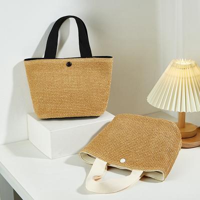 New Women's Bag Casual Fashion Straw Bag Women's Versatile Handbag Large Capacity Tote Women's Bag