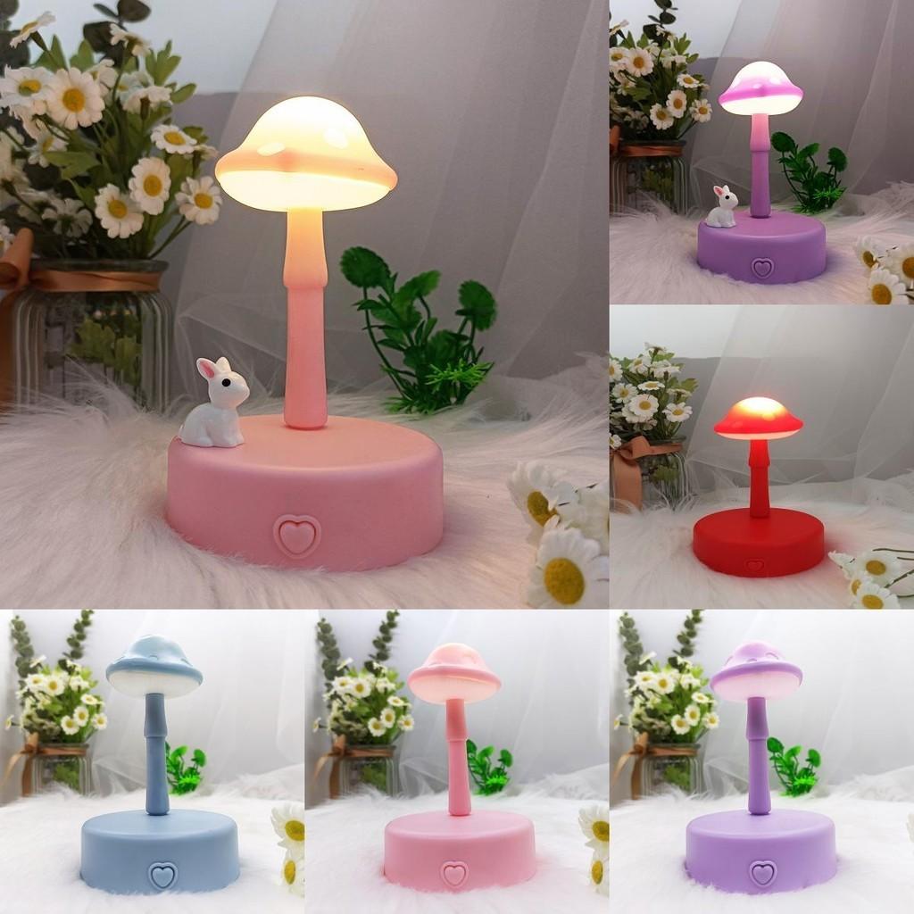 Shaped Nightlight Mushroom For Children Handmade Diy Aaa Battery Supply Power