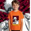 Bleach Zangetsu Anime Print Cotton T Shirt for Boys Girls Casual Summer Top Soft Breathable Kids Clothing
