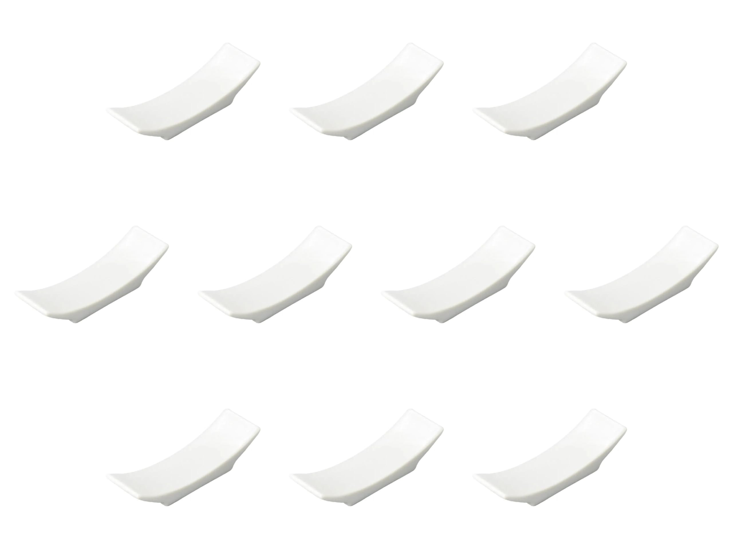 

Set of 10 White Flat Chopstick Rests x Chopstick Rests Setomonohonpo [7.7 2.2 cm] белый