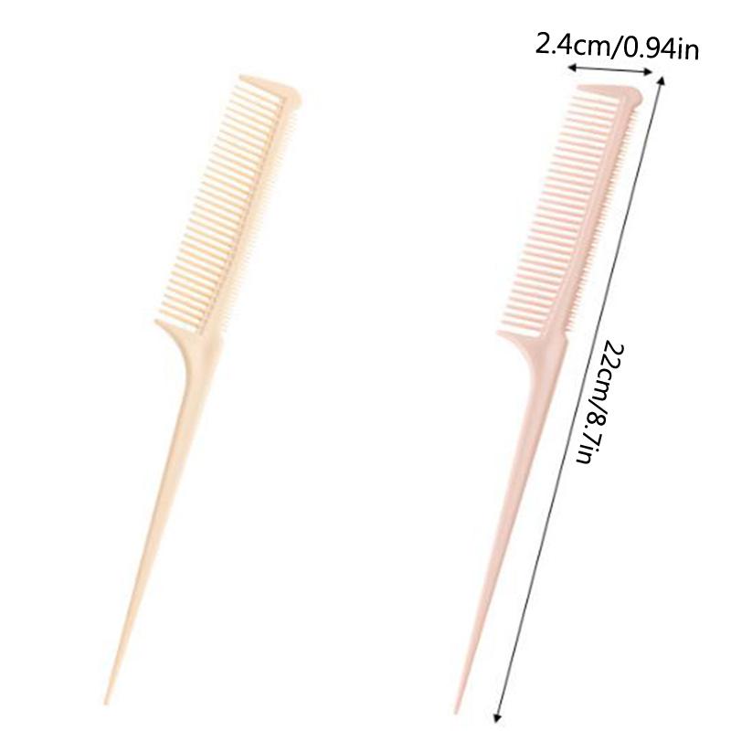 Pro Pointed Tail Salon Hairdressing Hair Styling Anti-Static Comb Hair Brush Steel Needle Pin Rat Tail Combs Barber Accessories