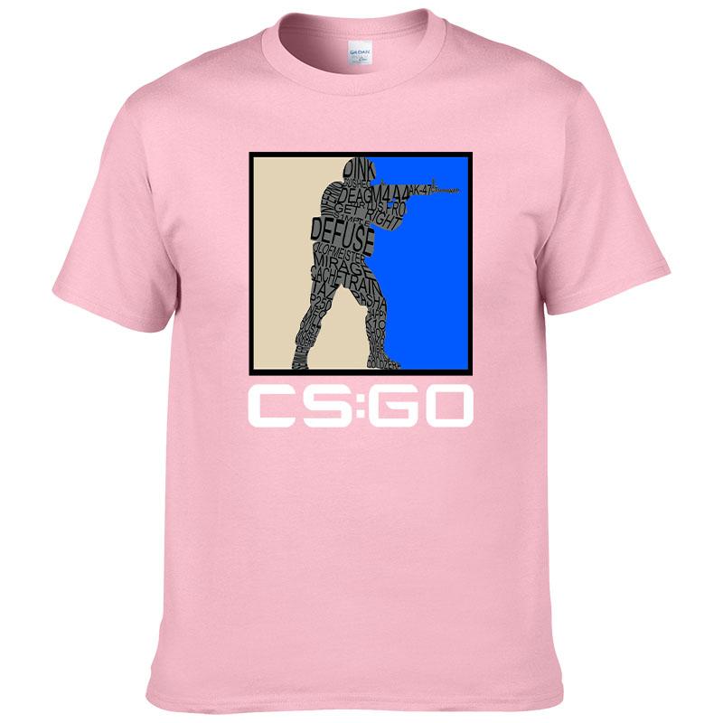 Counter Strike O Neck TShirt CSGO Blood Youth Shooting Pure Cotton Original T Shirt Men Tops Fashion Hot Sale17 cs go