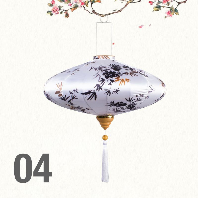 12/14 Inch Chinese Style Satin Silk Lantern Corridor Restaurant Tea Room Decor Palace Lamp Mid-Autumn Spring Festival Decor