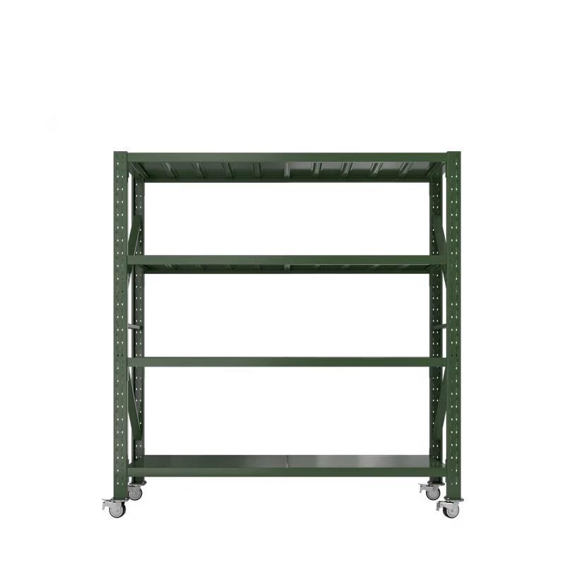 Jixiong 4-Tier Heavy-Duty Storage Rack with Wheels