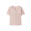 Comfortable Soft Round Neck T-Shirt Women Tops L226W102-03PF
