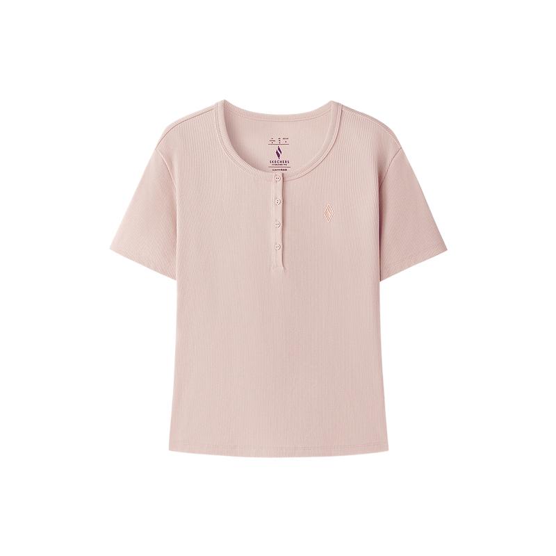 Skechers Comfortable Soft Round Neck T-Shirt Women tops L226W102-03PF S