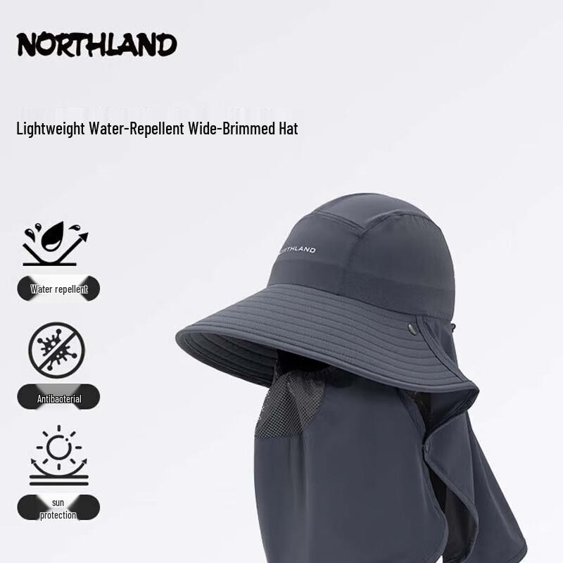 NORTHLAND Outdoor Hiking Water-Repellent Sunscreen Wide-Brim Hat