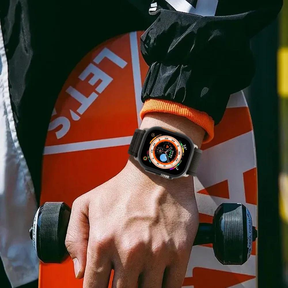 Matte Protective Cover for Apple Watch Ultra 2 PC Transparent Bumper Hard PC Frame Protector Case for Iwatch Ultra 49mm