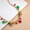 Earrings Christmas Bell Jewelry Set Necklace Xmas Clavicle Chain Sweet   Festival