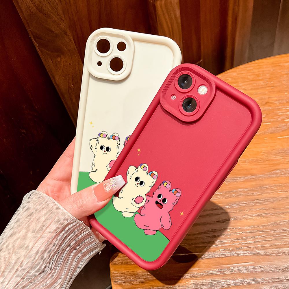 

М який силіконовий квадратний драбинний друкований візерунок Корпус телефону Повне покриття Камера Протиударний захист Гумовий чохол для Huawei Honor Honor 50 білий