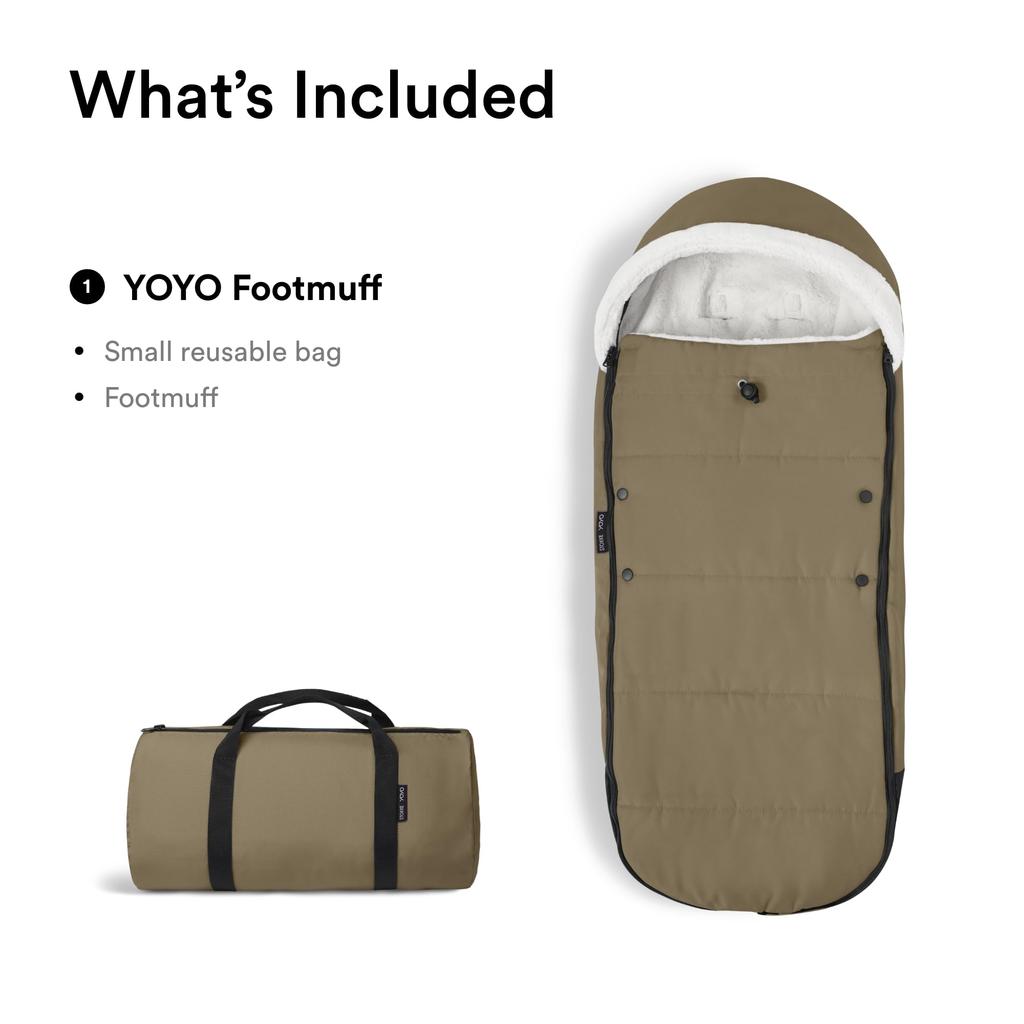 Stokke YOYO Footmuff Toffee, W18.5cm x H5cm x D89cm, 646608