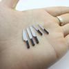 Miniature Kitchen Knives Set Metal Blade Black Handle Knife Seat