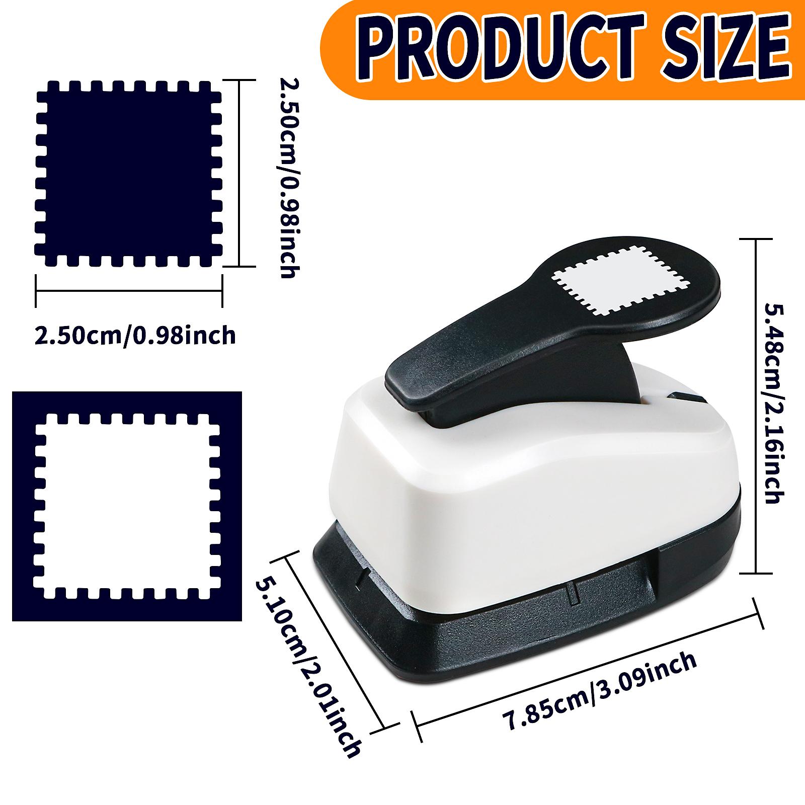 

Postage Stamp Scalloped Square Paper cutter tool for crafts Hole Punchers 25mm 38mm 50mm for crafting for scrapbook cardmaking 1