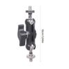 Heavy Duty Double Metal Disc 1/4" Thread Adapter Support 360 Degree Rotating For Camera Mic Light Stand Mounting Bracket