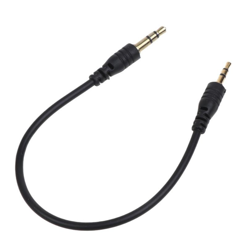 3.5mm Audio Cable Male to Male 2.5mm Stereo Headset Headphone Gold Plated Jack Connector Wire Cord Plug Black Cable