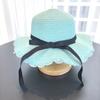 French-Style Wide-Brimmed Sunhat Bucket Hat Girl With Summer Bow For Seaside Outings Summer Bow Beach Hats
