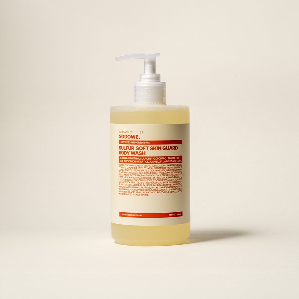 

sodowe sulfur oil pulling soft skin guard body wash 500ml