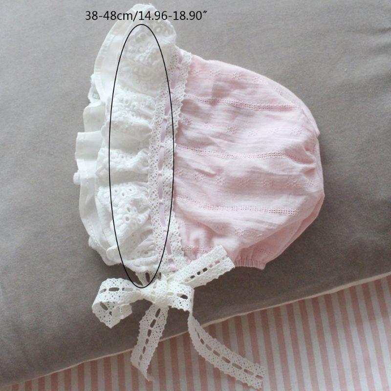 Summer Sweet Newborn Cap Child Wide Side Lace Lacing Hat Maternal and Child Princess Girls Hats