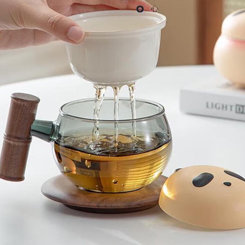 Cute Panda Bamboo Ceramic Tea Mug