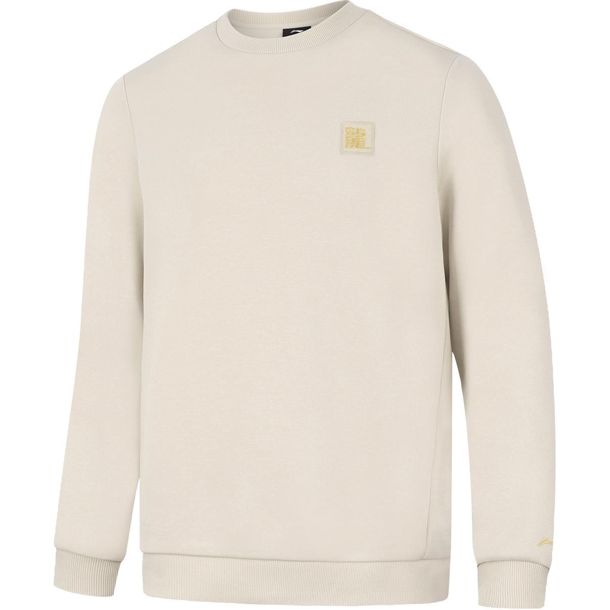 

Серия групповых покупок Li Ning Удобный повседневный пуловер с круглым вырезом Унисекс толстовка Овсяно-серый AWDTF53-2 2XL