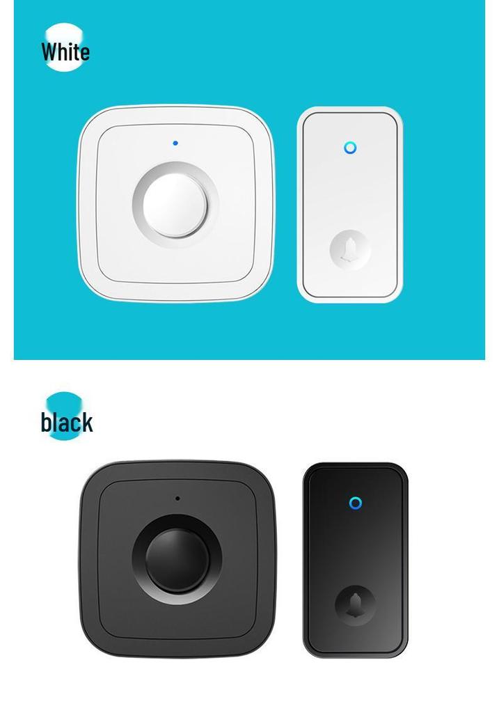 Wireless Doorbell, Self-Powered, Long-Range, Three Buttons, Single Receiver, Battery-Free, Waterproof, Elderly Call Feature.