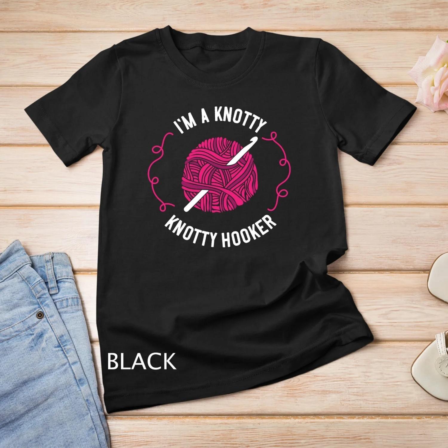 Funny CrocheT T Shirt Crocheting for  Crocheter S чёрный