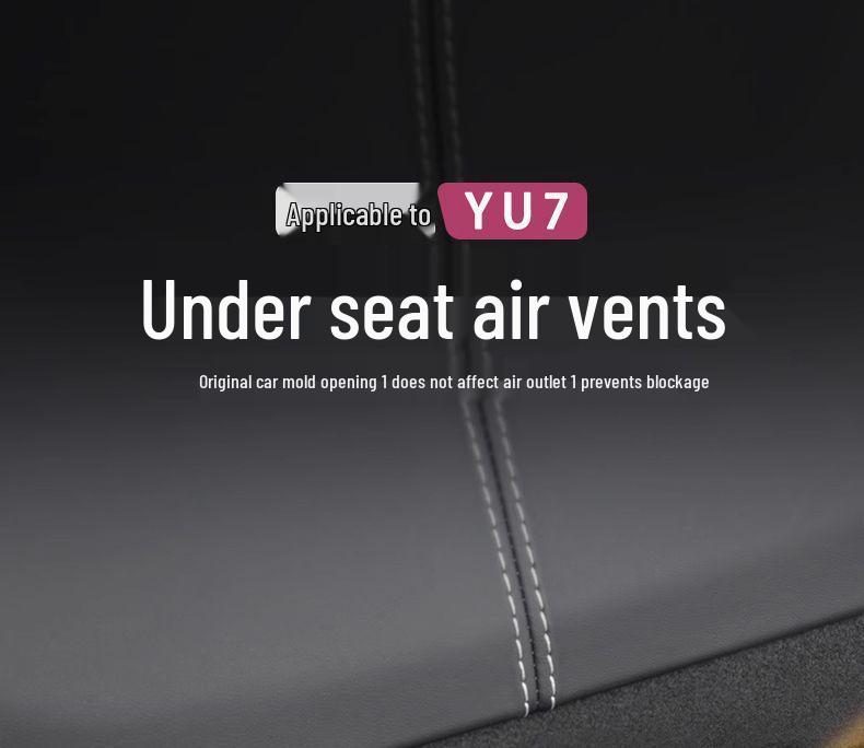 Scratch-Resistant Stainless Steel Under-Seat Air Vent Cover for Xiaomi YU7
