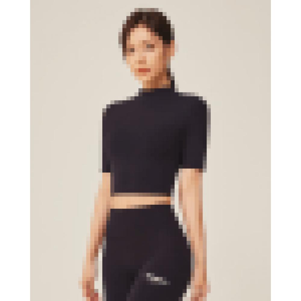 

NERDY NERDY FIT Тонкий хлопковый укороченный топ темно-синий