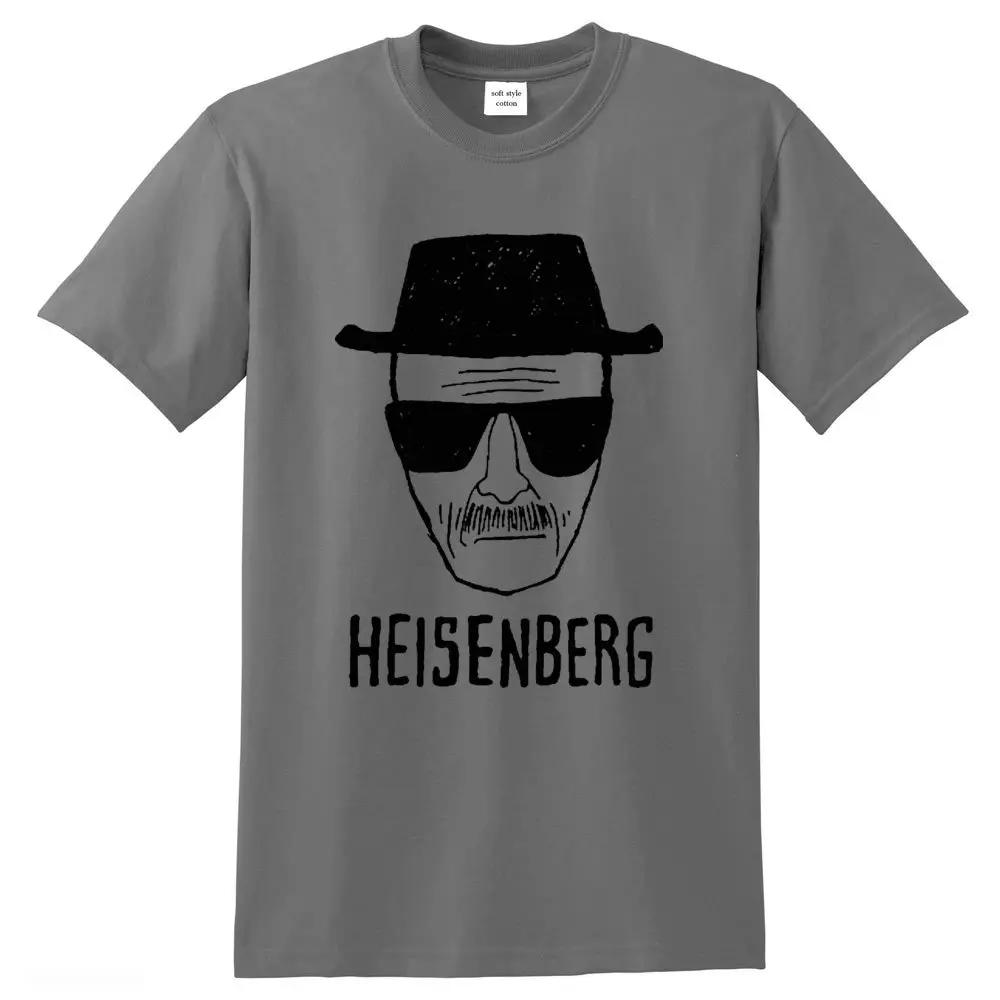 Tricou cool pentru bărbați Haine Breaking Bad Calitate superioară 100% bumbac larg Tricou imprimat Heisenberg casual pentru bărbați