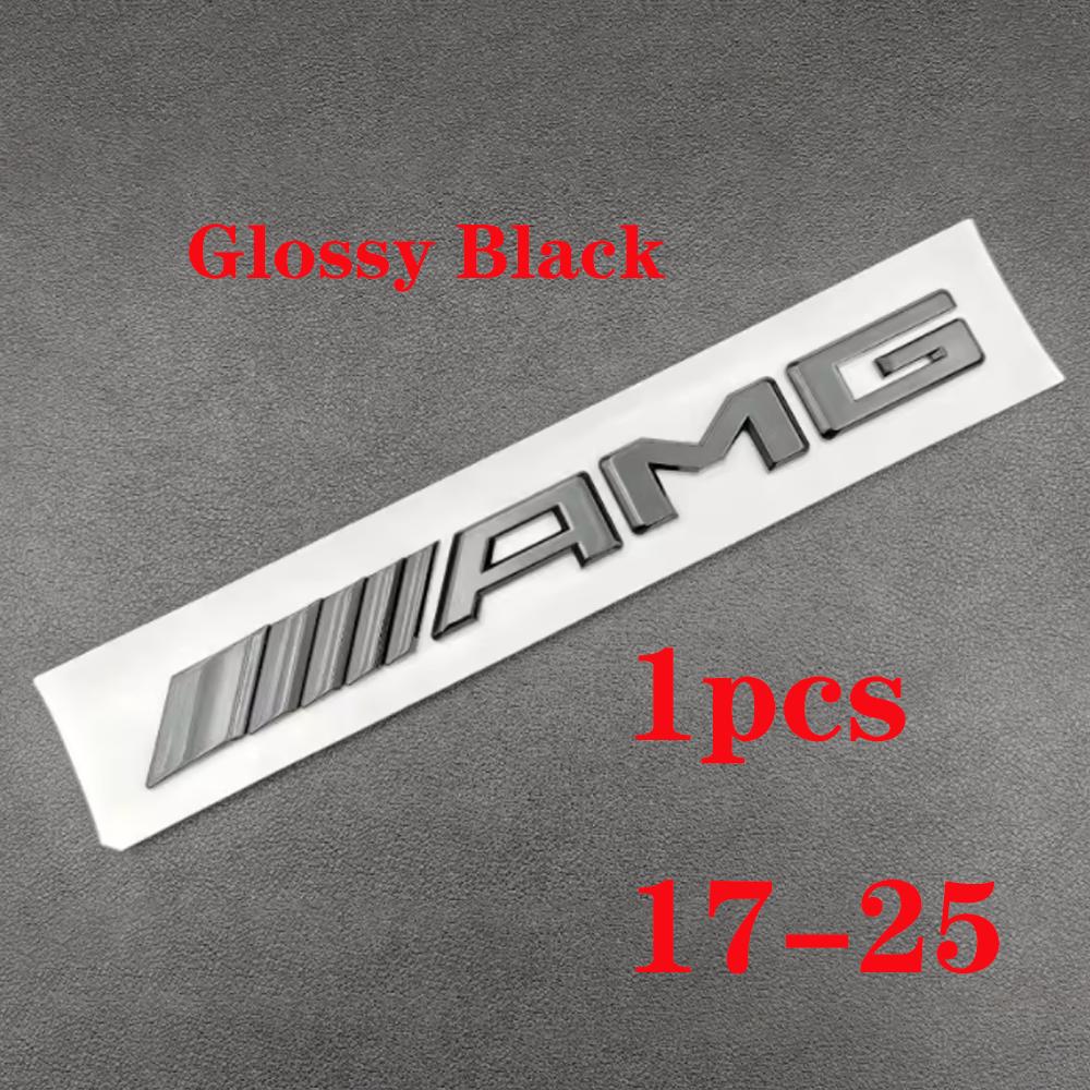 WWW--1pcs 3D Car Rear Trunk Emblem, Decal Letters Sticker, Mercedes Benz AMG A B C E G CLA W211 W203 W204 W210 W124 Accessories,