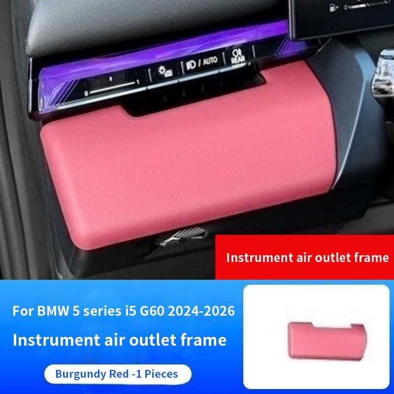 

For BMW 5 series i5 G60 2025-2026 Car ABS Leather material Dashboard panel decoration interior frame car interior accessories
