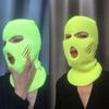 3 Hole Knitted Ski Mask Full Face Mask Balaclava Warm Thermal Outdoor Sports