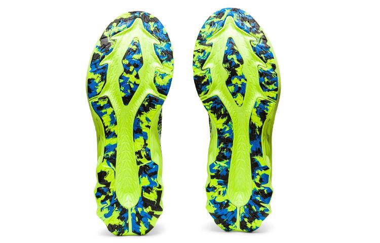 Men's Sneakers ASICS Novablast 2 Run Faster Lime Green White/Black/Blue/Lime Green