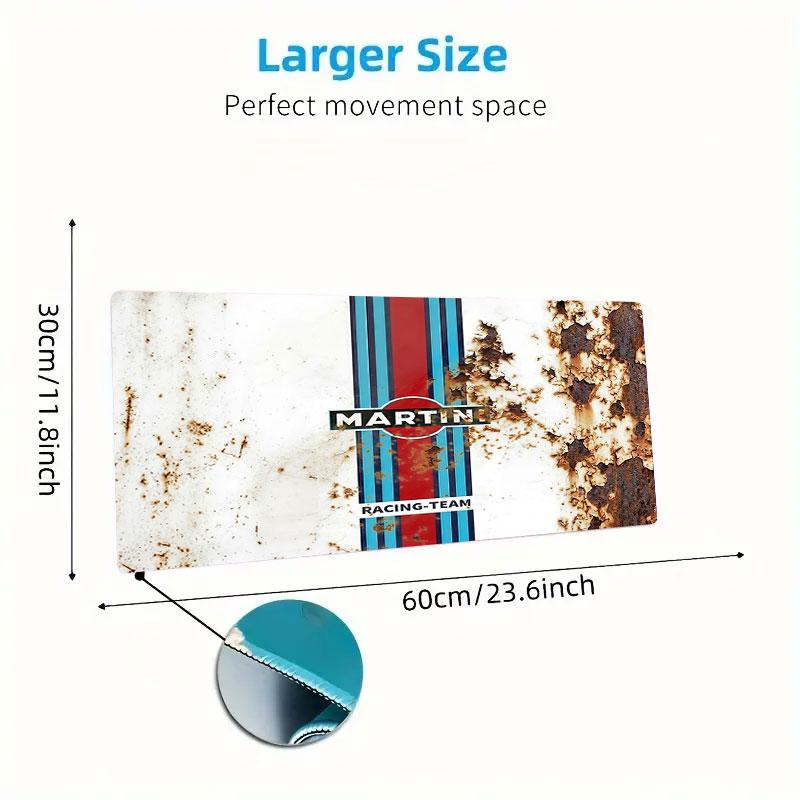 Martini Racing Large Size Mouse Pad Large Gaming Table Cushion Non-slip Laptop Tablet Big Mousepad XXL Mat Mini PC Playmat With Lock edge