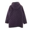 LAVENHAM Made In England Quilted Coat 38 Purple Filling Into Cotton Women Used