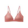 French Deep V Triangle Cup Seamless Chest Breathable Comfortable Pure Desire Sexy Top Bra Cover