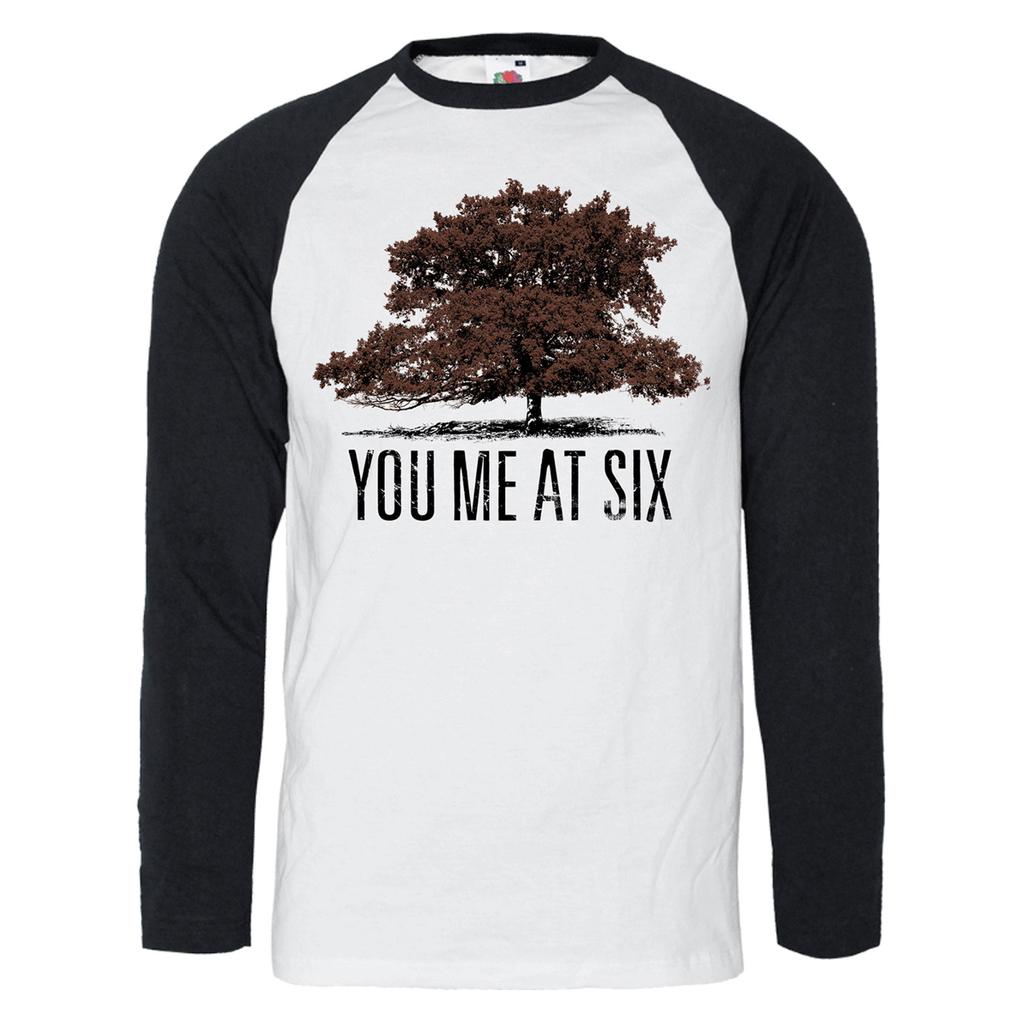 You Me At Six Unisex Adult Tree Cotton Raglan T-Shirt