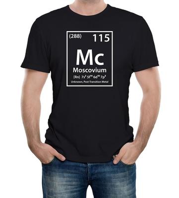 Moscovium Element Unknown Area 51 Men's T-Shirt Bob Lazar UFO Science Conspiracy