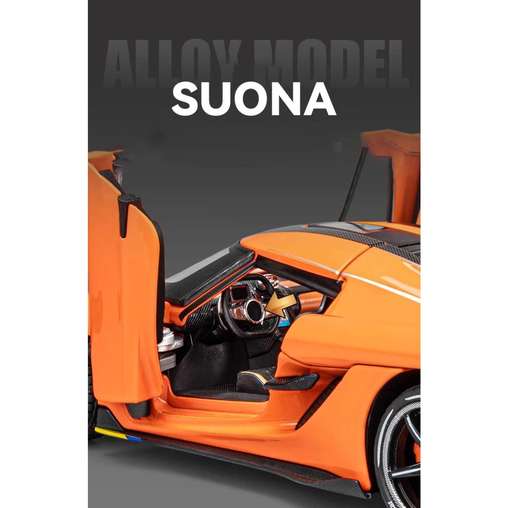 1/24 Koenigsegg Jesko Supercar Diecast Model Alloy Metal Car Classic Collections Hobbies Sentiments High Simulation Decorations Gift Friend