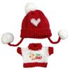 Christmas Sweater Knit Hat Set for 10cm Gingerbread Man Plush Costume & Toy, Kigurumi, Accessories, Otaku, Doll, Mascot, K-Pop Doll, [Used]