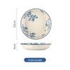 Luxury National Tide Style Ceramic Bowl & Plate Set - Underglaze Color, Ideal for Rice, Soup, and More.