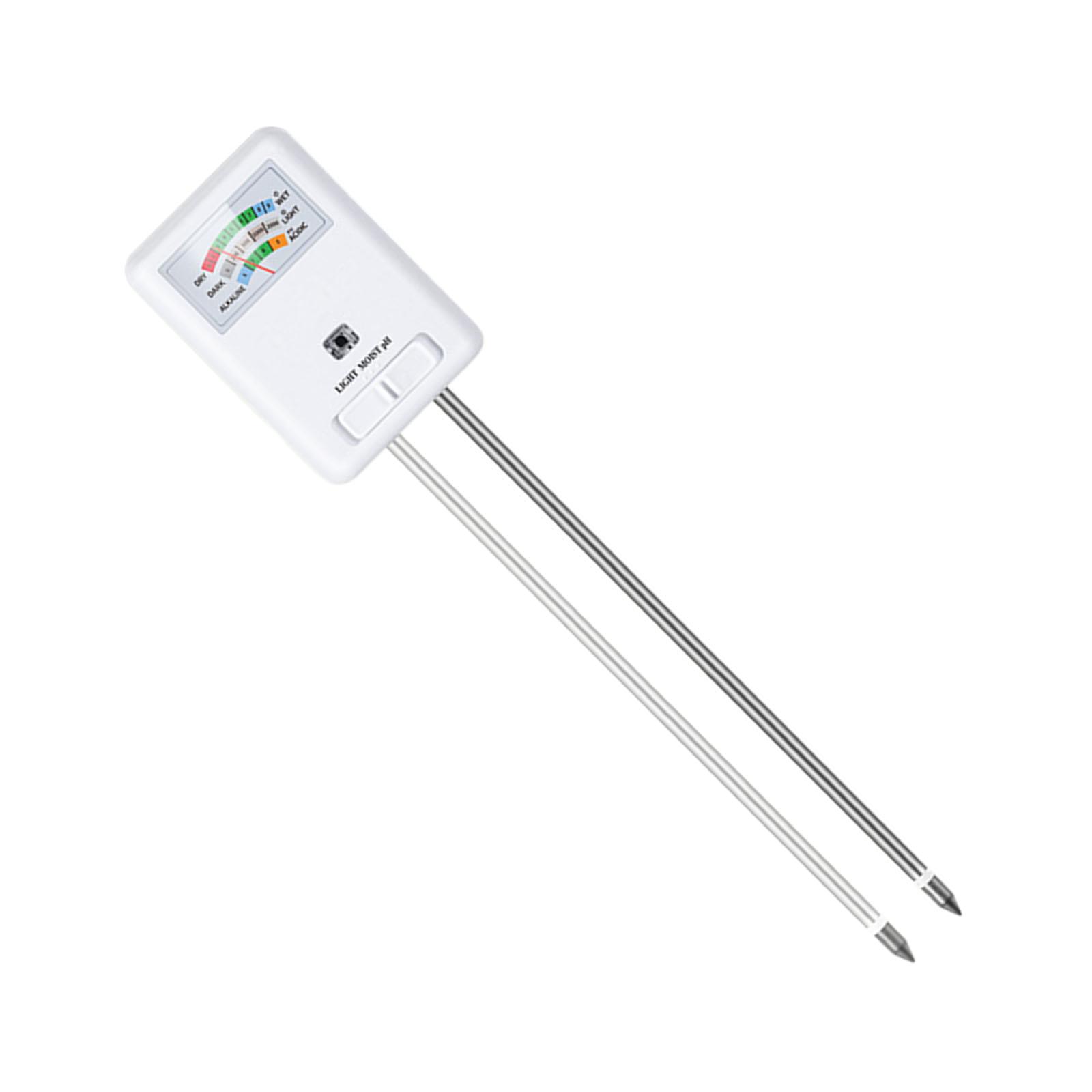 

Улучшенный тестер почвы Многофункциональный измеритель влажности почвы Универсальный инструмент для анализа почвы АБС для влажности света питательных веществ белый