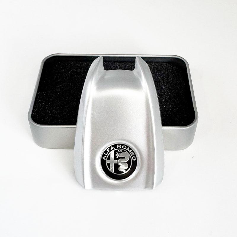 VDNQM1 Car Key Cover Replacement Key Case for Alfa Romeo Giulia Stelvio Tonale Carbon Fiber Style