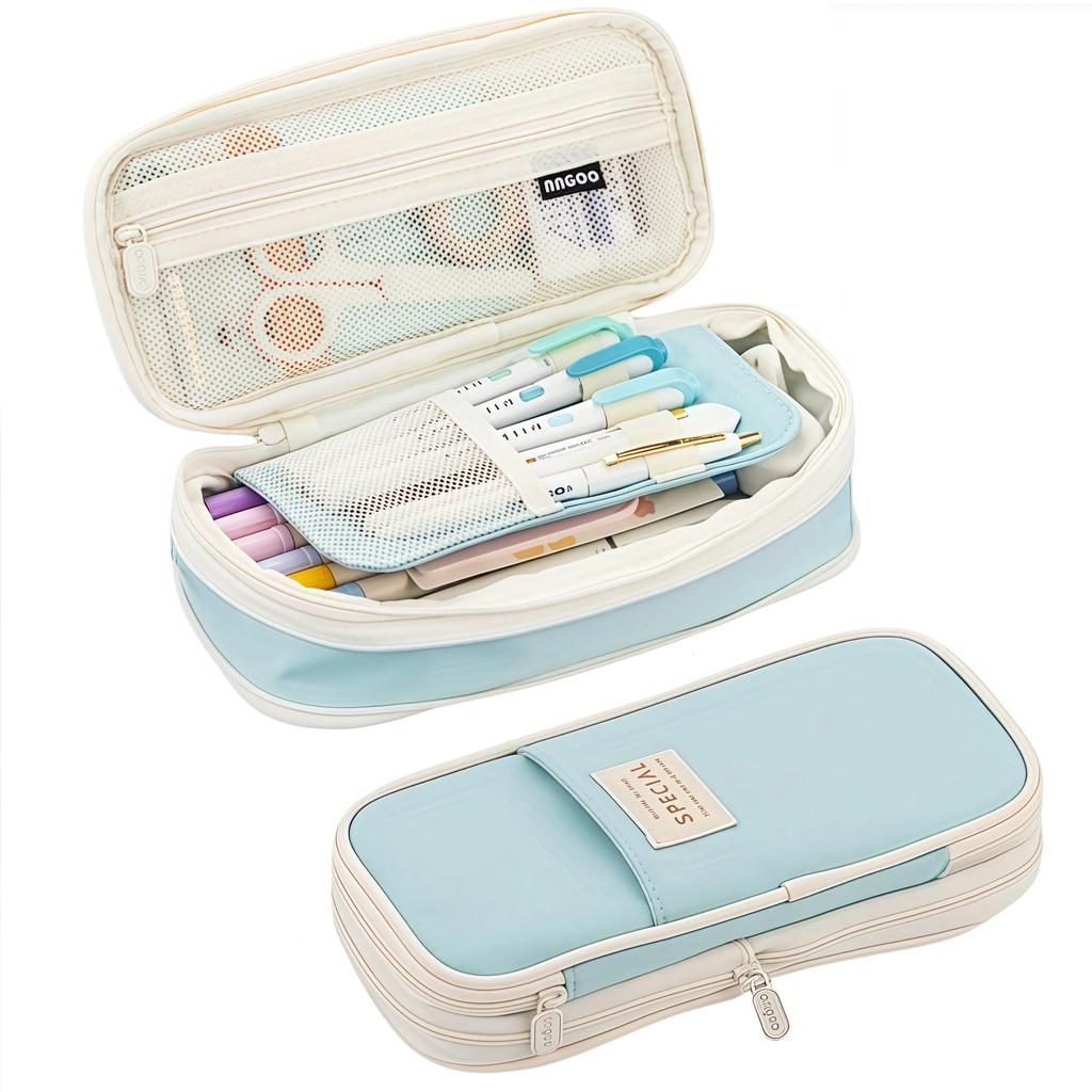 School Stationery Supplies Kawaii Pencil Cases Large Capacity Pencil Bag Pouch Holder Box for Girls Office Students Organizer