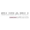 For Subaru BRZ SYMMETRICAL AWD Logo WRX Forester XV Outback Impreza Car Badge Letter Sticker Trunk Emblem WW222