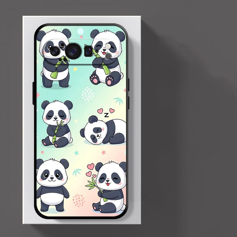 Cartoon Cute Panda Funda Phone Cover Case for Google Pixel 10A 6a 10 9 Pro XL 8a 9a 7a 6 7 8 Pro