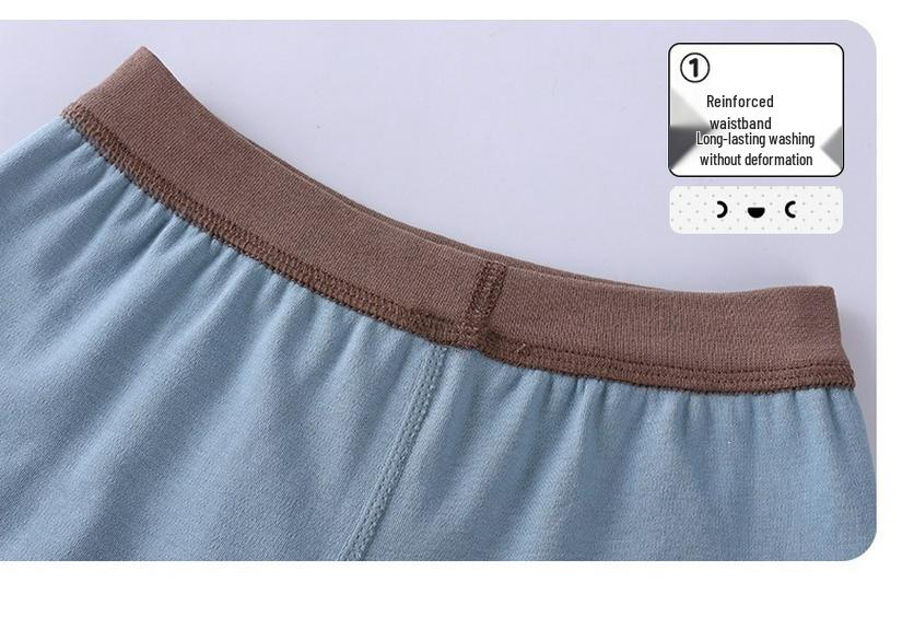 Kids' Warm Cotton Autumn Pants: Youth Base Layer Trousers for Boys - Middle & Large Children's Winter Pajama Pants