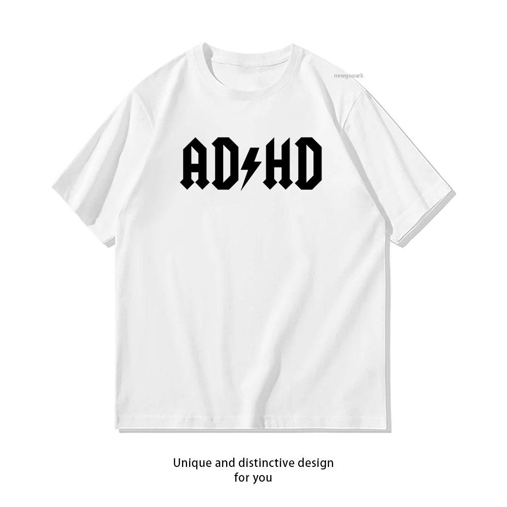 Concern and Love ADHD TShirt Woman Man Casual Cotton Printed T Shirts Adult Streetwear Woman Clothing Boyfriend